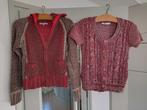 2 vestjes Miss Etam/Another woman bruin/rood, Ophalen of Verzenden, Gedragen, Rood