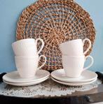 Wedgwood Windsor, 4 kop en schotels, Ophalen of Verzenden, Zo goed als nieuw, Wedgwood, Kop(pen) en/of Schotel(s)