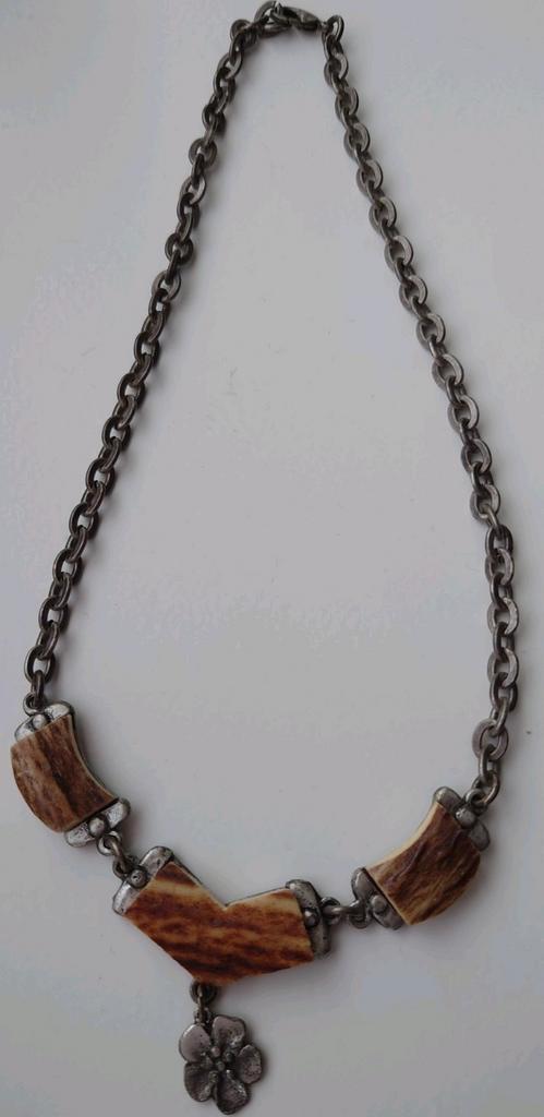 Trachten ketting met Hoorn accessoire voor Oktoberfest 🥨🥨, Sieraden, Tassen en Uiterlijk, Kettingen, Gebruikt, Overige materialen