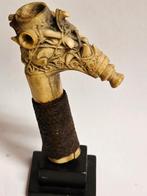 19eeuw hertengewei rijk gesneden sabel handvat, Antiek en Kunst, Ophalen of Verzenden