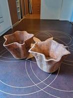 2 potten van teak wortelhout / 45 euro per pot, Ophalen, Gebruikt