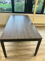 NETTE BUREAU TAFELS antraciet-bruin eiken div. afmetingen, Ophalen, In hoogte verstelbaar, Zo goed als nieuw