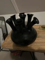 Grote Tulpenvaas, Huis en Inrichting, Ophalen, Zwart, Aardewerk of Porselein, Nieuw