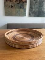 Bamboe Schaal Riviera Maison, Huis en Inrichting, Woonaccessoires | Schalen en Manden, Schaal, Rond, Ophalen of Verzenden, Zo goed als nieuw