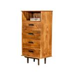 Ladekast Ayleen 60cm Mangohout, Huis en Inrichting, Kasten | Ladekasten, 100 tot 150 cm, 50 tot 100 cm, Zo goed als nieuw, 3 of 4 laden