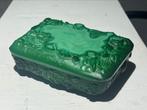 Curt schlevogt Malachiet glas zeepbakje, Antiek en Kunst, Ophalen of Verzenden