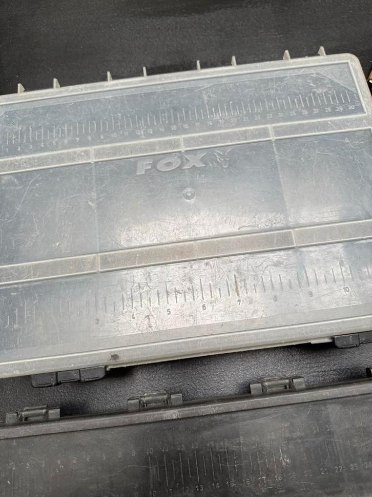 Fox Sorteerbakken Tacklebox Rigbox, Watersport en Boten, Hengelsport | Karpervissen, Gebruikt, Overige typen, Ophalen of Verzenden