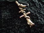 gothic leer koord met kruis met slang nr k 5394, Ophalen of Verzenden, Nieuw, Accessoires