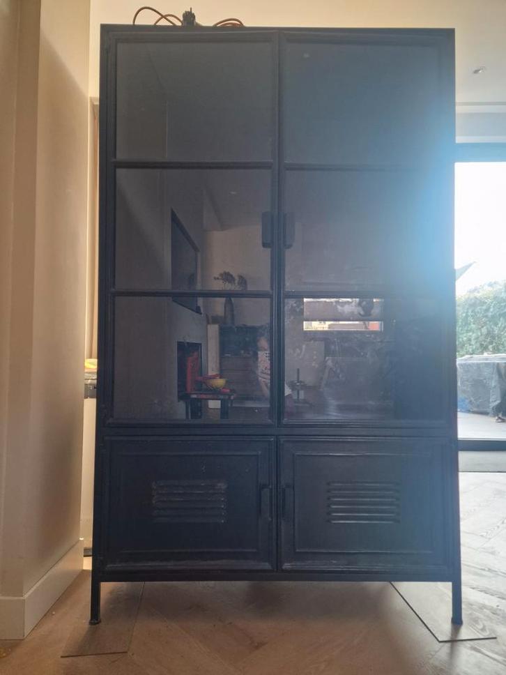 Woood vitrinekast, Doe-het-zelf en Verbouw, Deuren en Horren, Gebruikt, Overige typen, Minder dan 200 cm, Minder dan 80 cm, Glas