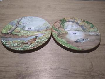 Wandborden Royal Doulton Waterside Pheasant / Heron beschikbaar voor biedingen