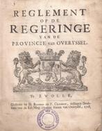 Reglement op de regeringe van de provincie Overyssel 1728, Antiek en Kunst, Ophalen of Verzenden