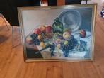 Stilleven Schilderij - Fruit en Fles, Antiek en Kunst, Kunst | Schilderijen | Klassiek, Ophalen