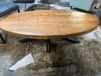 Salon tafel ovaal 130x70 mango hout model oskar, 50 tot 100 cm, Minder dan 50 cm, Nieuw, 100 tot 150 cm