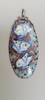 Oude vintage hanger van emaille, Sieraden, Tassen en Uiterlijk, Antieke sieraden, Ophalen of Verzenden, Overige materialen, Hanger