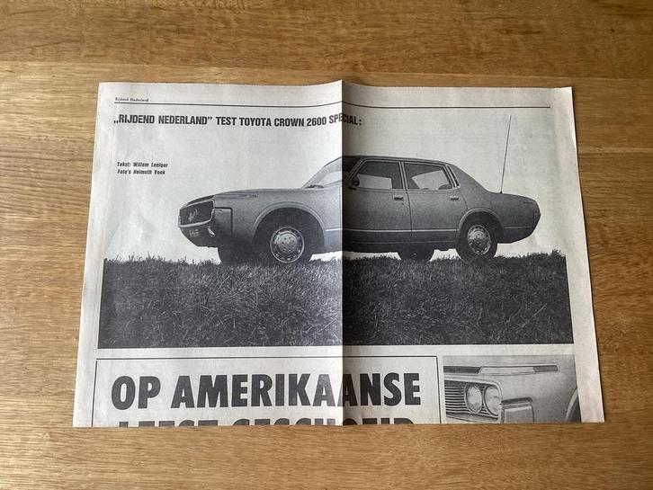 Toyota Crown 2600 Special Test - Autotest Artikel, Boeken, Auto's | Folders en Tijdschriften, Gelezen, Toyota, Ophalen of Verzenden