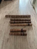 Bamboe jaloezieën set, Huis en Inrichting, Stoffering | Gordijnen en Lamellen, Ophalen, Gebruikt, Bruin, 100 tot 150 cm