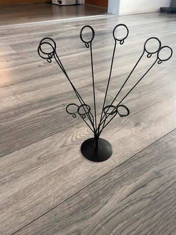 Z.g.a.n zwart metalen Standaard voor 10 Foto's of Kaarten beschikbaar voor biedingen