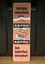 Emaille Reclamebord Aspro, Ophalen of Verzenden, Gebruikt, Reclamebord