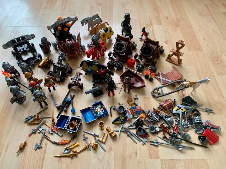 Groot pakket ridder playmobiel incl kanonnen, balista’s enz, Kinderen en Baby's, Speelgoed | Playmobil, Gebruikt, Ophalen of Verzenden