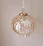 Vintage bubble bol lamp | Jaren 60 amberkleur lamp |, Huis en Inrichting, Lampen | Hanglampen, Ophalen of Verzenden, Zo goed als nieuw