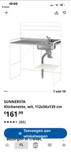 IKEA sunnersta kitchenette, noodkeuken, mobiele keuken, Ophalen of Verzenden, 25 tot 50 cm, 50 tot 100 cm, Minder dan 100 cm