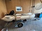 Rubberboot met 8pk motor, Watersport en Boten, Rubberboten, Overige merken, Gebruikt, Ophalen of Verzenden, Benzine