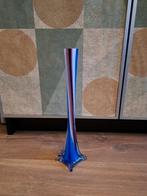 Vaas blauw, Blauw, Ophalen of Verzenden, Minder dan 50 cm, Glas