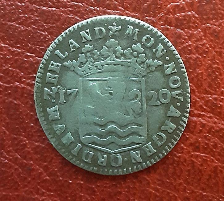 Zeeland Hoedjesschelling 1720, Postzegels en Munten, Munten | Nederland, Losse munt, Overige waardes, Vóór koninkrijk, Zilver