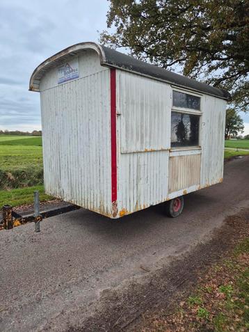 Metalen Schaftwagen Schaftkeet Bouwkeet Pipowagen Tiny House beschikbaar voor biedingen