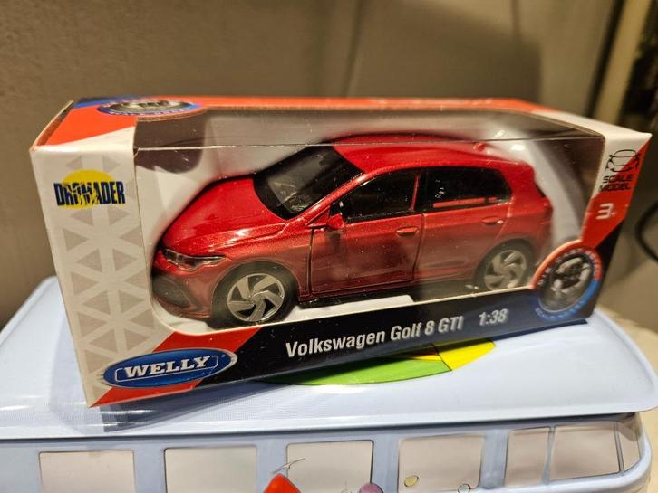 Welly Volkswagen Golf GTI 8 MK8 CD1 2020 Kings Red Metallic, Hobby en Vrije tijd, Modelauto's | 1:43, Nieuw, Auto, Overige merken