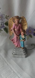 1024 Beeldje Engelbewaarder met kind - Jongen of meisje, Ophalen of Verzenden, Zo goed als nieuw, Beeld(je), Christendom | Katholiek