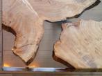 Epoxy Salontafel (Nieuw) - transparant, Huis en Inrichting, Tafels | Salontafels, 100 tot 150 cm, Nieuw, Minder dan 50 cm, Natuur, Live Edge, Epoxy