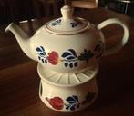 Boerenbont theepot met lichtje, Huis en Inrichting, Keuken | Servies, Ophalen, Overige typen, Zo goed als nieuw, Aardewerk