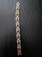 Stalen Armband Zilver/Goud, Ophalen of Verzenden, Zo goed als nieuw, Zilver, Staal