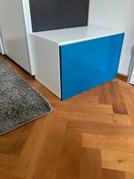 IKEA Nachtkastje Wit met Blauw Deurtje, Huis en Inrichting, Kasten | Overige, Ophalen, Gebruikt