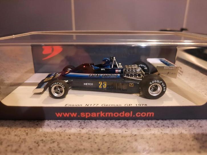 Ensign N177 German GP 1978 Harald Ertl spark 1:43 S4814, Hobby en Vrije tijd, Modelauto's | 1:43, Zo goed als nieuw, Auto, Overige merken