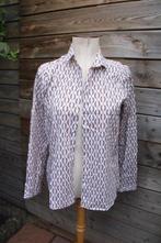 Blouse wit/ beige/ camel Eterna mt 38 Vaste prijs, Maat 38/40 (M), Wit, Ophalen of Verzenden, Zo goed als nieuw