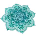 Groen mandala lotus kleed (yoga handdoek doek meditatie), Huis en Inrichting, Nieuw, Groen, Verzenden
