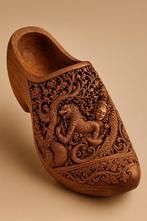 Exclusieve Handgesneden Javaanse Houten Klomp, Antiek en Kunst, Ophalen of Verzenden