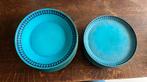 Turquoise servies van Ceramano West Germany, Huis en Inrichting, Ophalen, Gebruikt, Keramiek, Bord(en)