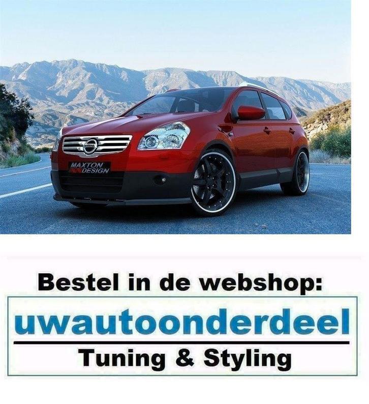Maxton Design Spoiler Lip Splitter Voor Nissan Qasqai, Auto diversen, Tuning en Styling, Ophalen of Verzenden
