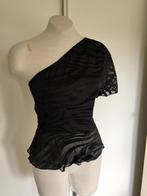 Scotch and soda evening black top one shoulder mt xs s kerst, Kleding | Dames, Zwart, Nieuw, Scotch & Soda, Ophalen of Verzenden