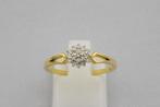14 karaat gouden ring met Diamanten 863-G, Eu, Gebruikt, Eu, Ophalen of Verzenden