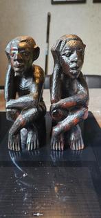 Houten Beelden Set, Antiek en Kunst, Ophalen of Verzenden