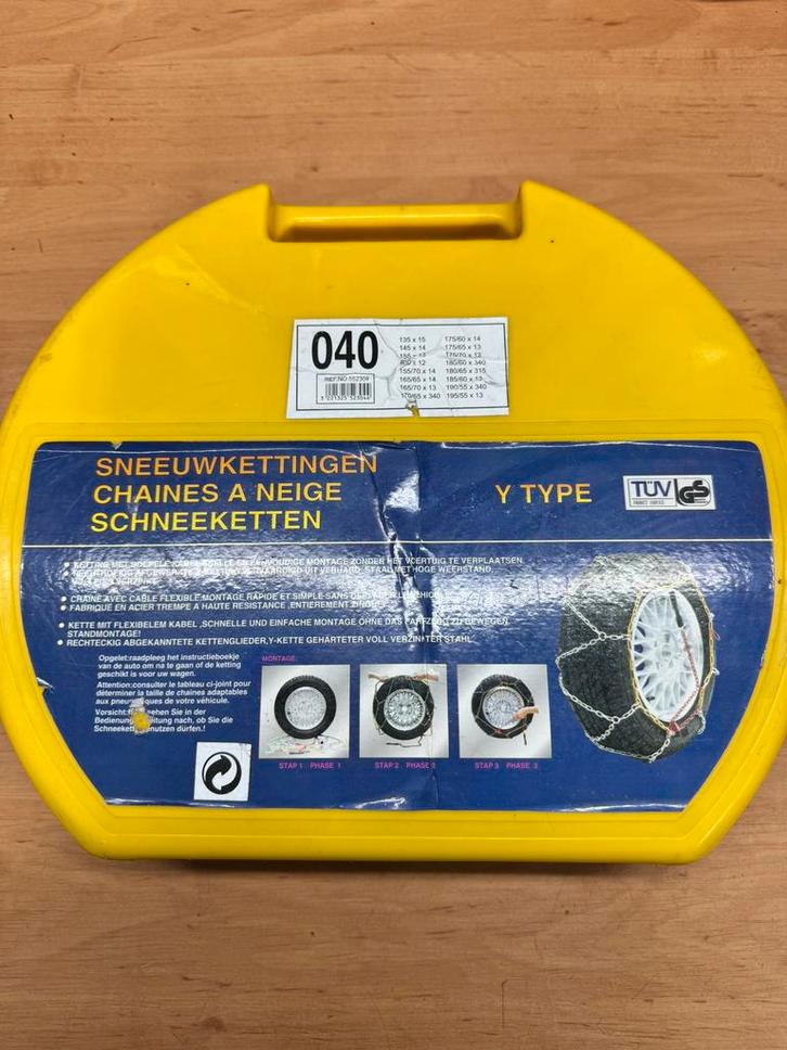 Sneeuwkettingen diverse maten, zie foto’s, Auto diversen, Sneeuwkettingen, Zo goed als nieuw, Ophalen