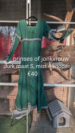 Groene Prinsessenjurk Jonkvrouw Fantasy Jurk Brave Disney, Disney, Ophalen of Verzenden, Knielengte, Maat 36 (S)
