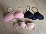 BH Setje Hunkemöller/Zeeman - Zwart, Roze, Beige 70A, Hunkemöller, Ophalen of Verzenden, Beige, BH