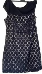 jurk,maat 42/44,chic,Steps,bruiloft,feest,zwart,wit,zomer, Verzenden, Zwart, Maat 42/44 (L), Zo goed als nieuw