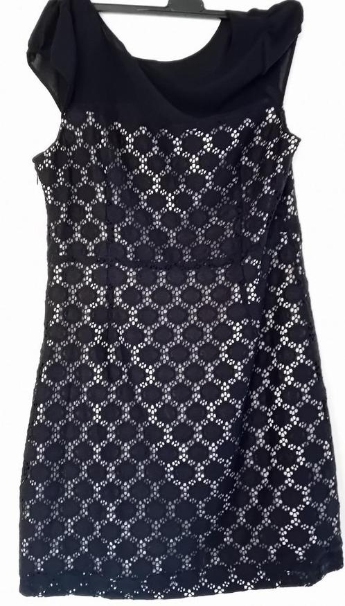 jurk,maat 42/44,chic,Steps,bruiloft,feest,zwart,wit,zomer, Kleding | Dames, Jurken, Zo goed als nieuw, Maat 42/44 (L), Zwart, Knielengte