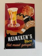 Emaille Heineken wandbord, Antiek en Kunst, Ophalen